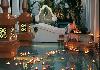 Candlelit pool in Lobby of Sereno Spa